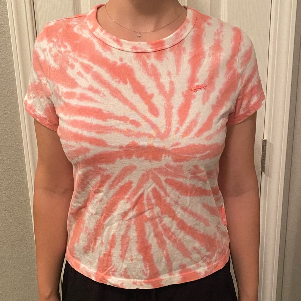 Pink & White Tie Dye T-shirt by Vans